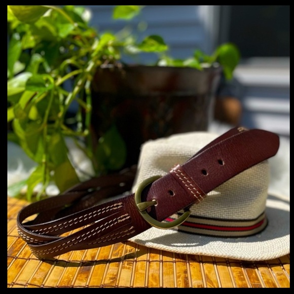 Linea Pelle Braided Leather Belt - Picture 1 of 10